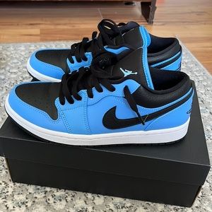 Nike air jordan 1 university black/blue-white blue carolina/black/noir.